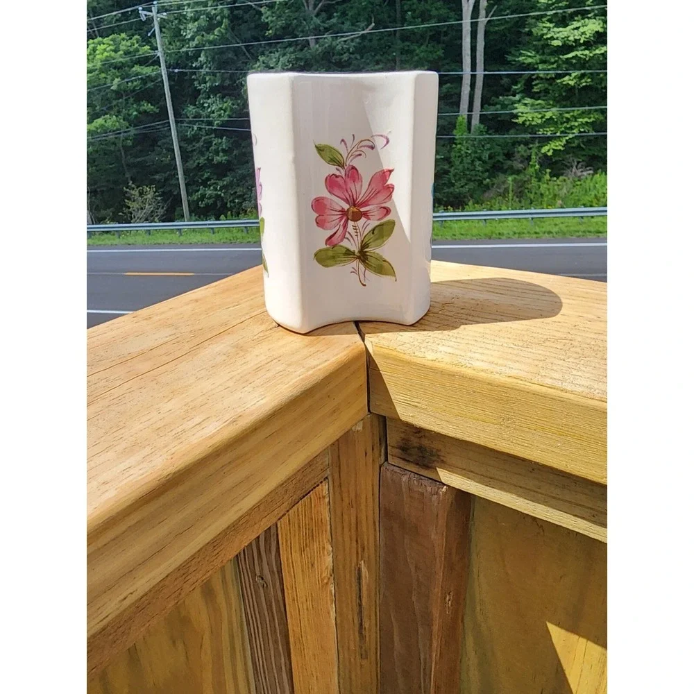 Vintage 1981 FTDA Portugal,  Floral Vase, 5